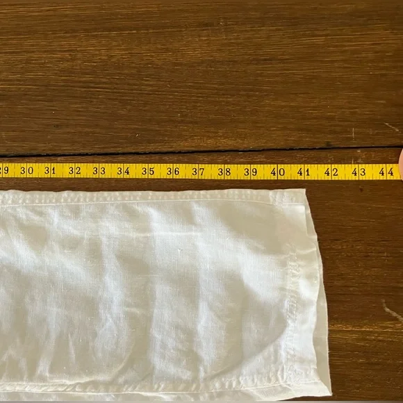 Pure White Linen Pants - Picture 8 of 14